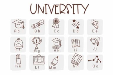 University by Sirinart — Dingbats Font — thumbnail 2
