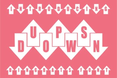 Ups Down by anamalmusyaffaCreative — Dingbats Font — thumbnail 1