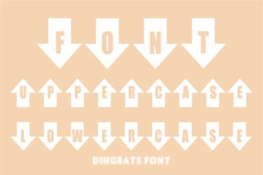 Ups Down by anamalmusyaffaCreative — Dingbats Font — thumbnail 2