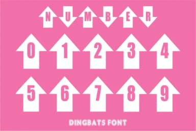 Ups Down by anamalmusyaffaCreative — Dingbats Font — thumbnail 3