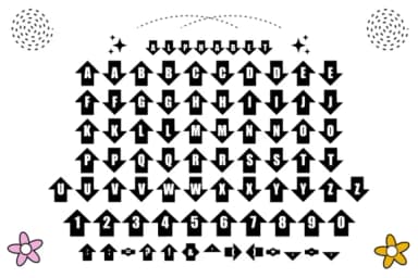 Ups Down by anamalmusyaffaCreative — Dingbats Font — thumbnail 5