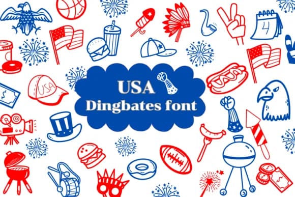 Usa by Natchuta — Dingbats Font