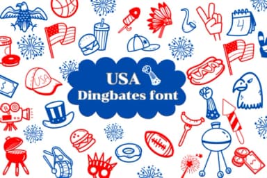 Usa by Natchuta — Dingbats Font — thumbnail 1