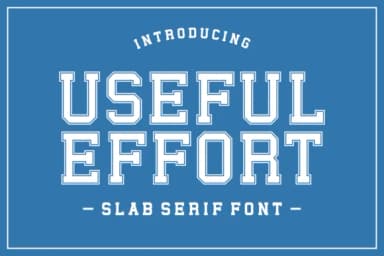 Useful Effort by Damai (7NTypes) — Slab Serif Font — thumbnail 1