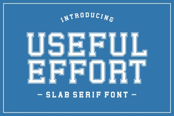 Useful Effort by Damai (7NTypes) — Slab Serif Font