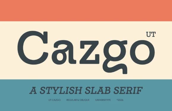Ut Cazgo by Universitype — Slab Serif Font