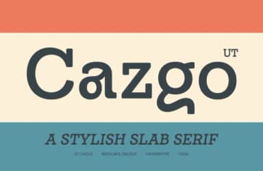 Ut Cazgo by Universitype — Slab Serif Font — thumbnail 1