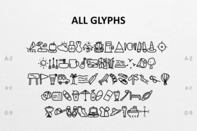 Vacation by CrafterFonts — Dingbats Font — thumbnail 2