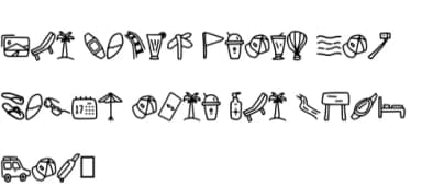Vacation by CrafterFonts — Dingbats Font — thumbnail 6