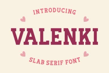 Valenki by Arnika Studio — Slab Serif Font — thumbnail 1