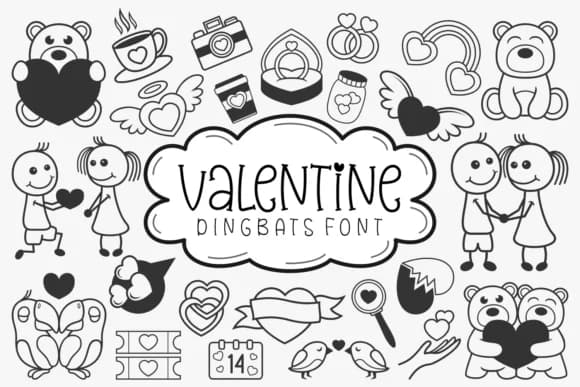Valentine by Dito (7NTypes) — Dingbats Font