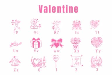 Valentine by Suphitchaya — Dingbats Font — thumbnail 2