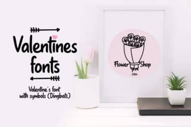 Valentine by himoki — Dingbats Font — thumbnail 1