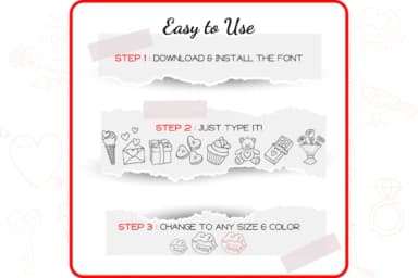 Valentine by WADLEN — Dingbats Font — thumbnail 4