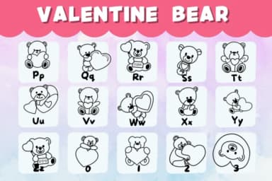 Valentine Bear by Natchuta — Dingbats Font — thumbnail 3