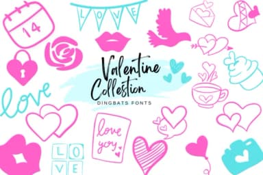 Valentine Collestion by Suphitchaya — Dingbats Font — thumbnail 1