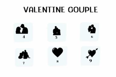 Valentine Couple by Ketsarin — Dingbats Font — thumbnail 4
