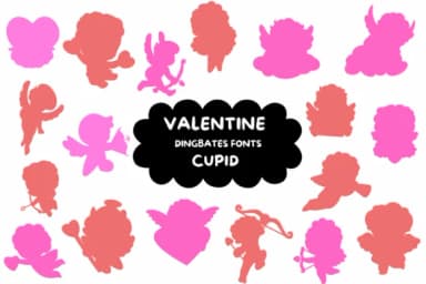 Valentine Cupid by Natchuta — Dingbats Font — thumbnail 1