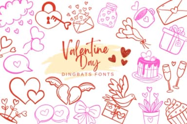 Valentine Day by Suphitchaya — Dingbats Font — thumbnail 1