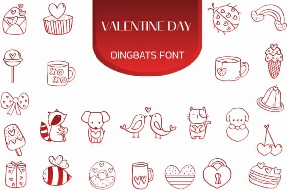 Valentine Day by Heartcraft Atelier — Dingbats Font