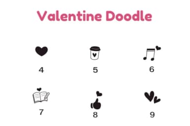 Valentine Doodle by Nun Sukhwan — Dingbats Font — thumbnail 8