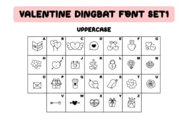 Valentine Doodle 1 by Issie_Studio — Dingbats Font — thumbnail 2