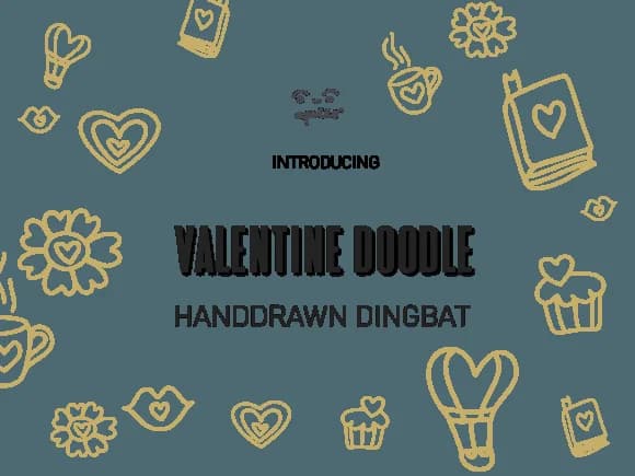 Valentine Doodle by Apollo no.64 — Dingbats Font