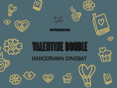 Valentine Doodle by Apollo no.64 — Dingbats Font — thumbnail 1