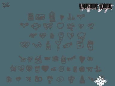 Valentine Doodle by Apollo no.64 — Dingbats Font — thumbnail 3