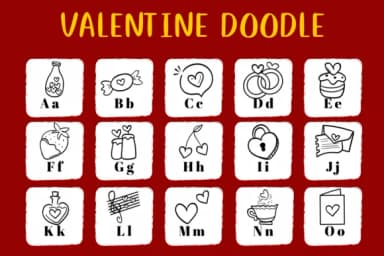 Valentine Doodle by CHANOK — Dingbats Font — thumbnail 2