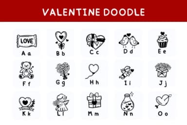 Valentine Doodle by Bee piyanuch — Dingbats Font — thumbnail 2