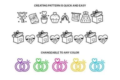 Valentine Doodle by digitalplannerland — Dingbats Font — thumbnail 3