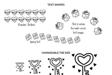 Valentine Doodle by digitalplannerland — Dingbats Font — thumbnail 4
