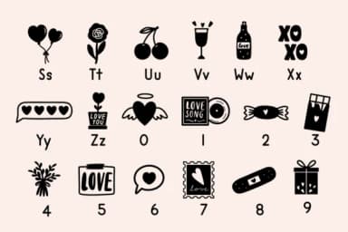 Valentine Doodles by Nyla.studio — Dingbats Font — thumbnail 8