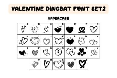 Valentine Dooldle 2 by Issie_Studio — Dingbats Font — thumbnail 2
