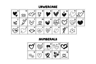 Valentine Dooldle 2 by Issie_Studio — Dingbats Font — thumbnail 3