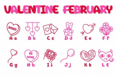 Valentine February by Chonada — Dingbats Font — thumbnail 2
