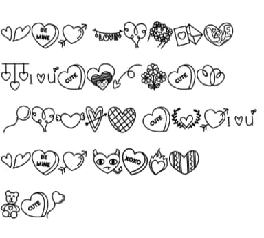Valentine February by Chonada — Dingbats Font — thumbnail 8