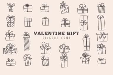 Valentine Gift by Eystore — Dingbats Font — thumbnail 1