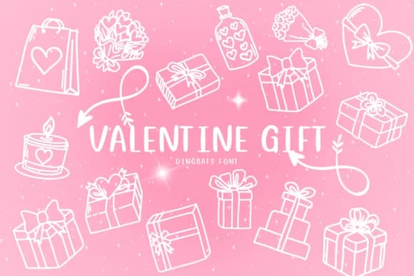 Valentine Gift by CHANOK — Dingbats Font