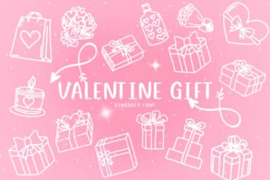 Valentine Gift by CHANOK — Dingbats Font — thumbnail 1