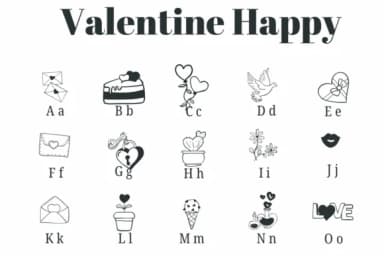 Valentine Happy by Suphitchaya — Dingbats Font — thumbnail 2