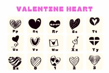 Valentine Heart by Suphitchaya — Dingbats Font — thumbnail 3