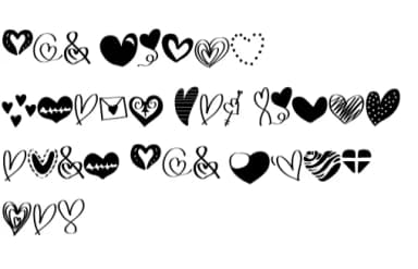 Valentine Heart by Suphitchaya — Dingbats Font — thumbnail 8