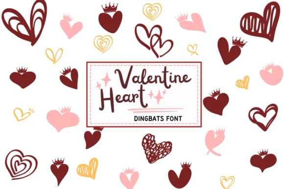 Valentine Heart by PraewDesigns — Dingbats Font