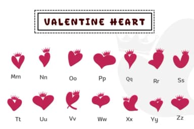 Valentine Heart by PraewDesigns — Dingbats Font — thumbnail 3