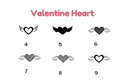 Valentine Heart by Nun Sukhwan — Dingbats Font — thumbnail 8