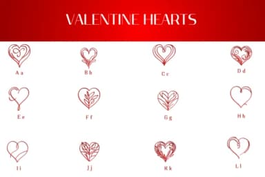 Valentine Hearts by Heartcraft Atelier — Dingbats Font — thumbnail 2