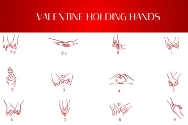 Valentine Holding Hands by Heartcraft Atelier — Dingbats Font — thumbnail 4