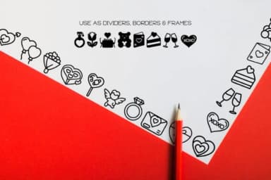 Valentine Icons by WADLEN — Dingbats Font — thumbnail 7